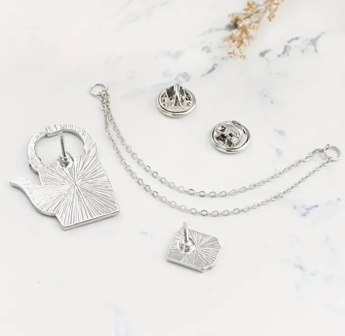 Broche théière et tasse
