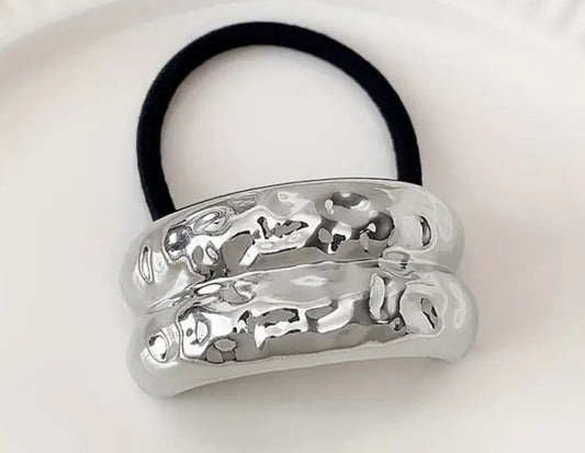 Ripple Metal hair tie