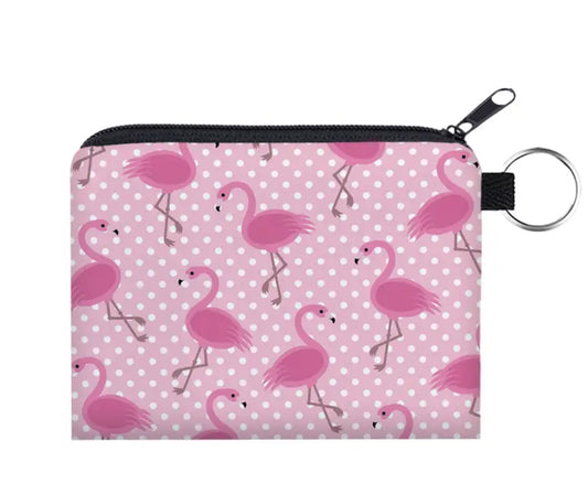 Pink Flamingo Purse with Keychain