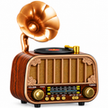 Retro Gramophone Bluetooth Radio & Speaker – Rechargeable