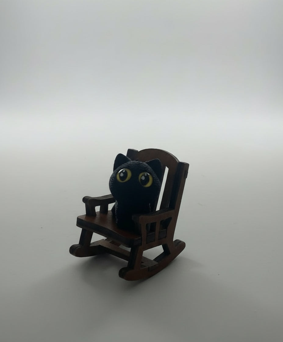 Black cat in Chair
