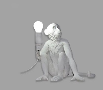 White monkey lamp