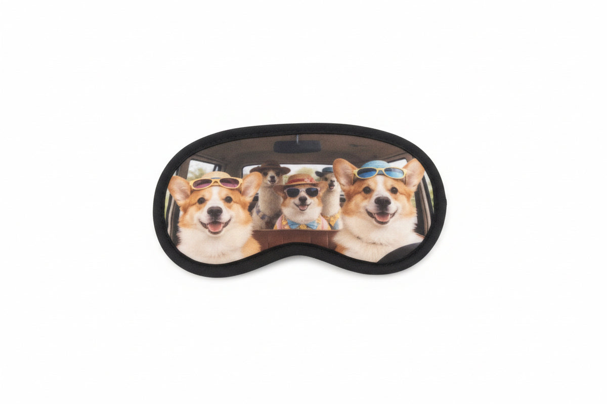 Cruising Corgis Sleep mask