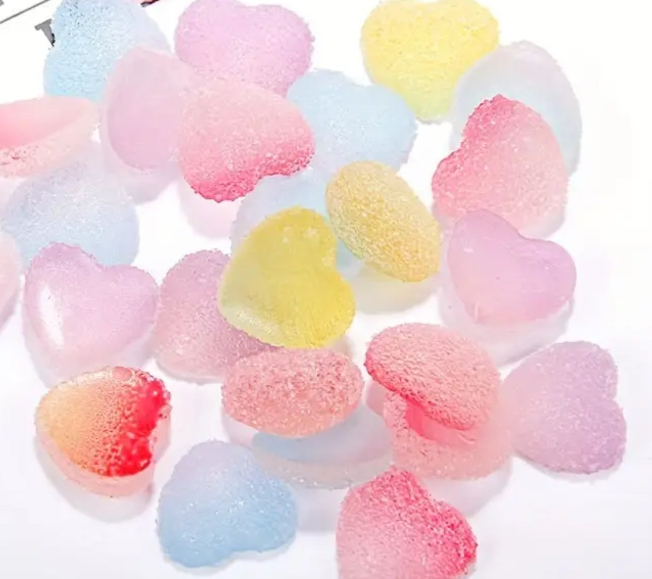 Resin Jelly Heart Sweets