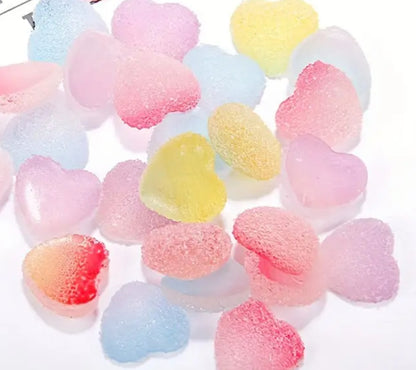 Resin Jelly Heart Sweets