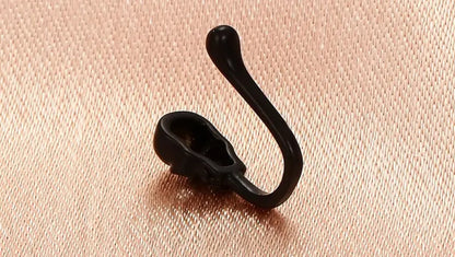 Skull clip-on nose ring