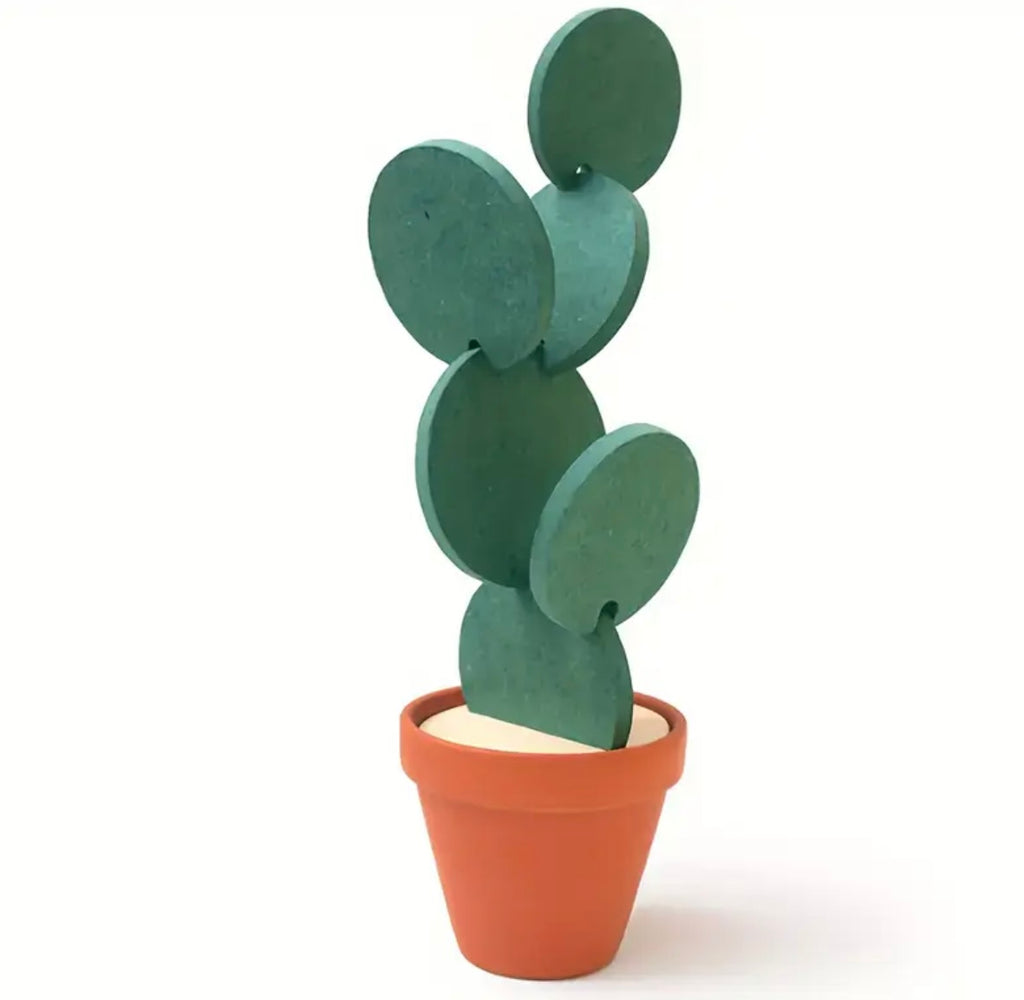 Dessous de verre Cactus vert foncé (lot de 6)