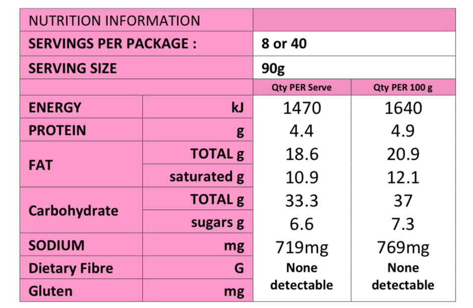 Melinda’s Plain Croissant 90g