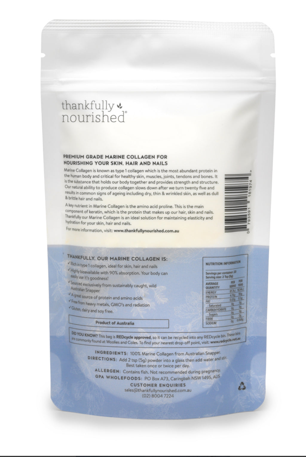 Collagène marin australien 100 g - Heureusement nourri