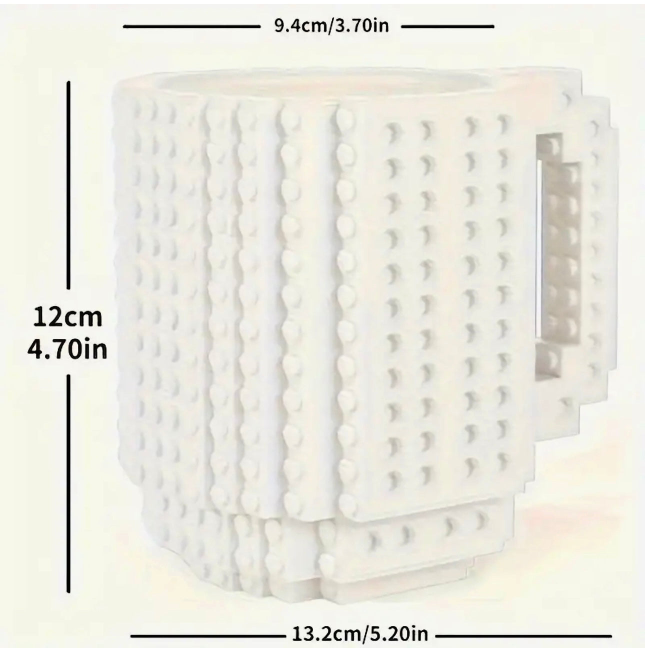 Tasse de blocs de construction avec blocs supplémentaires
