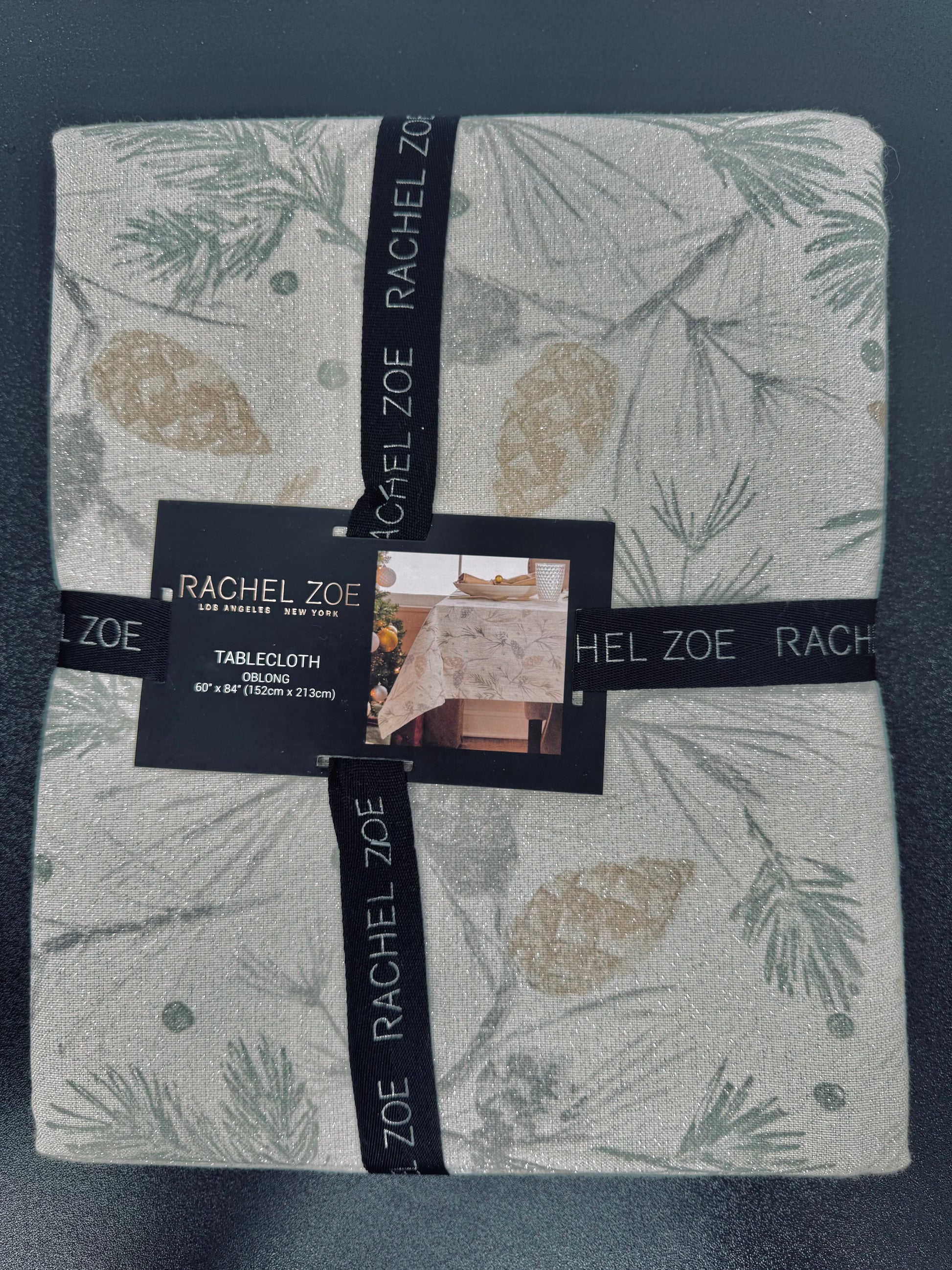 Rachel Zoe Christmas Rectangular Cotton Tablecloth (152cm x 213cm)