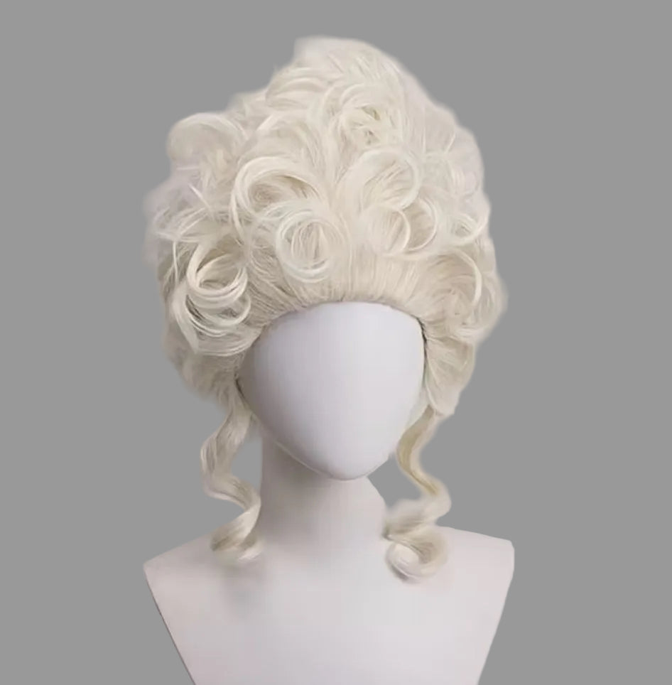 White Blonde Noble Lady Wig 30.5cm