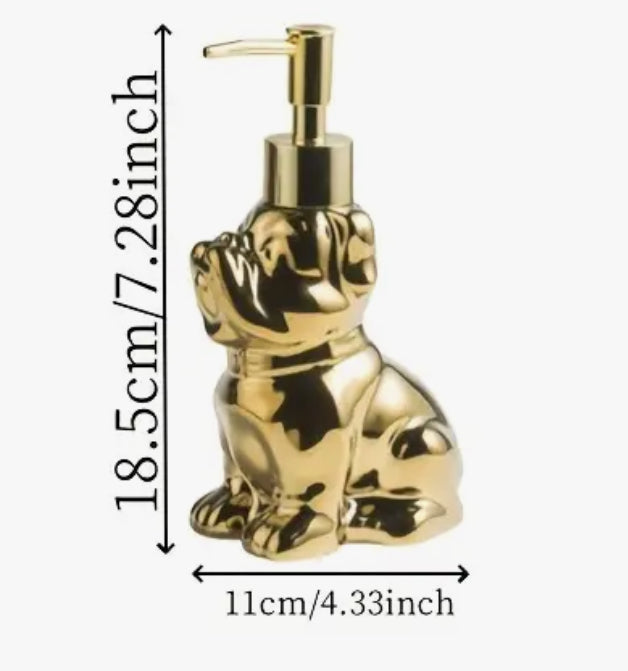 Distributeur de savon en céramique pour chien