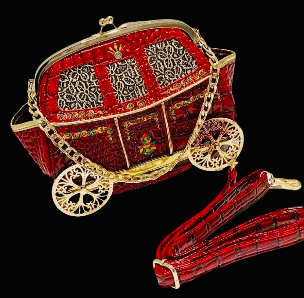 Red Carriage Handbag