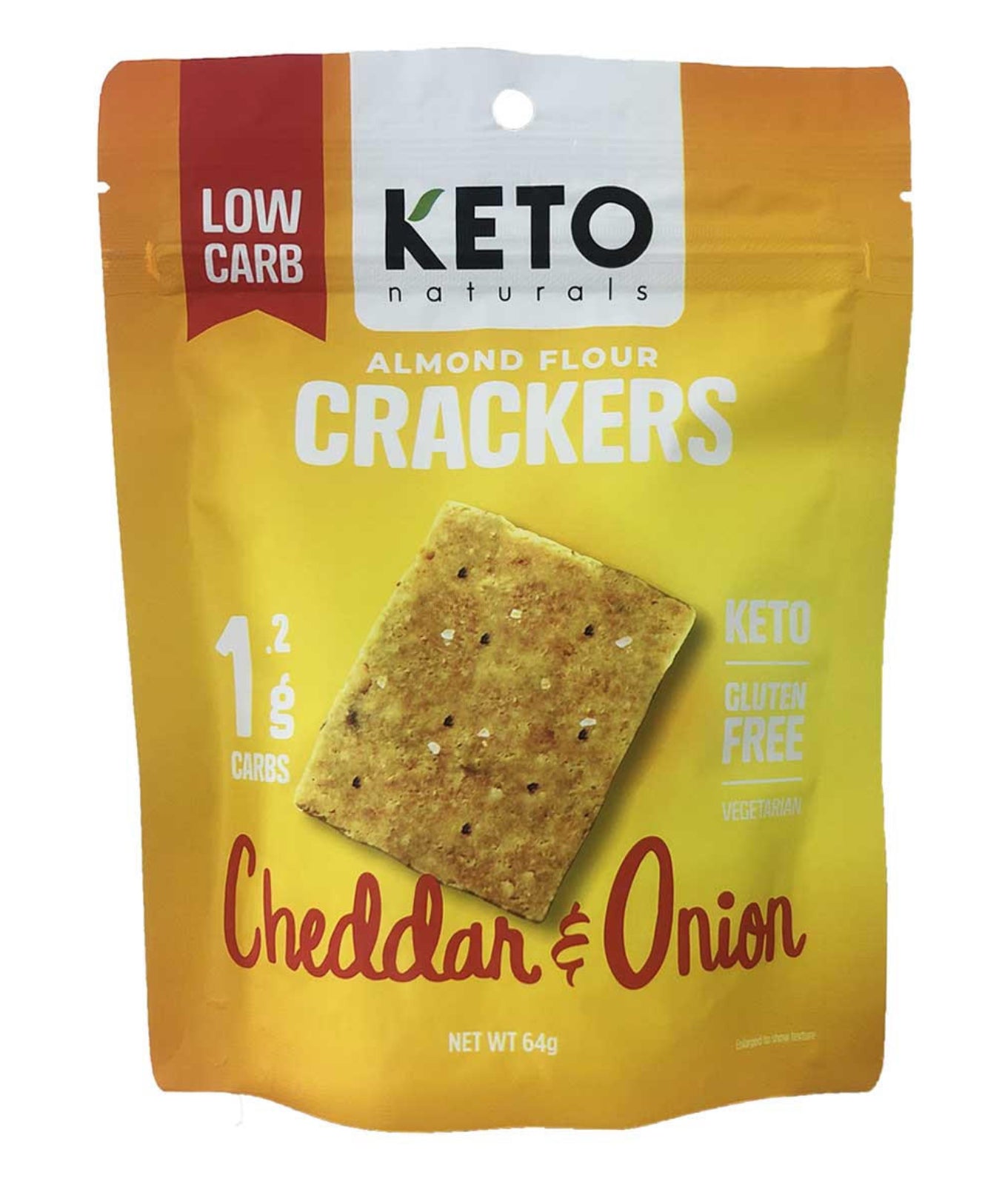 Almond Flour Crackers Cheddar & Onion