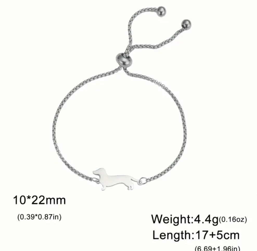 Dachshund Stainless Steel Bracelet