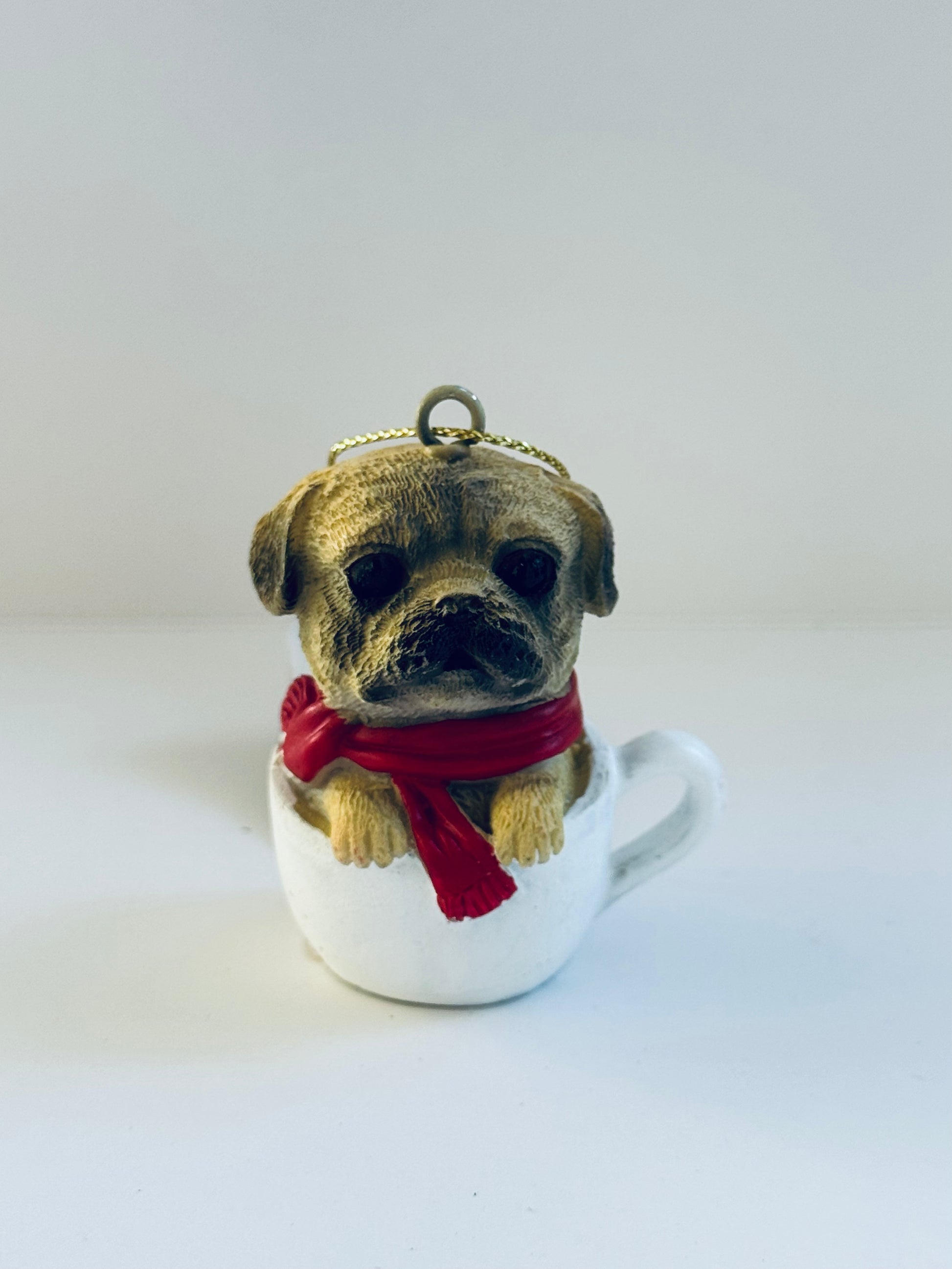 Pug Dog Xmas Tree Ornament