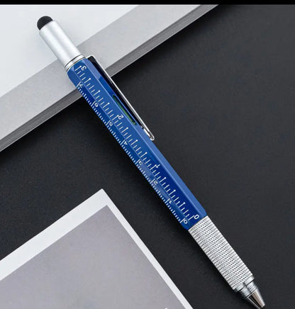 6-in-1 Tool Ballpoint Pen (Yellow or Blue)