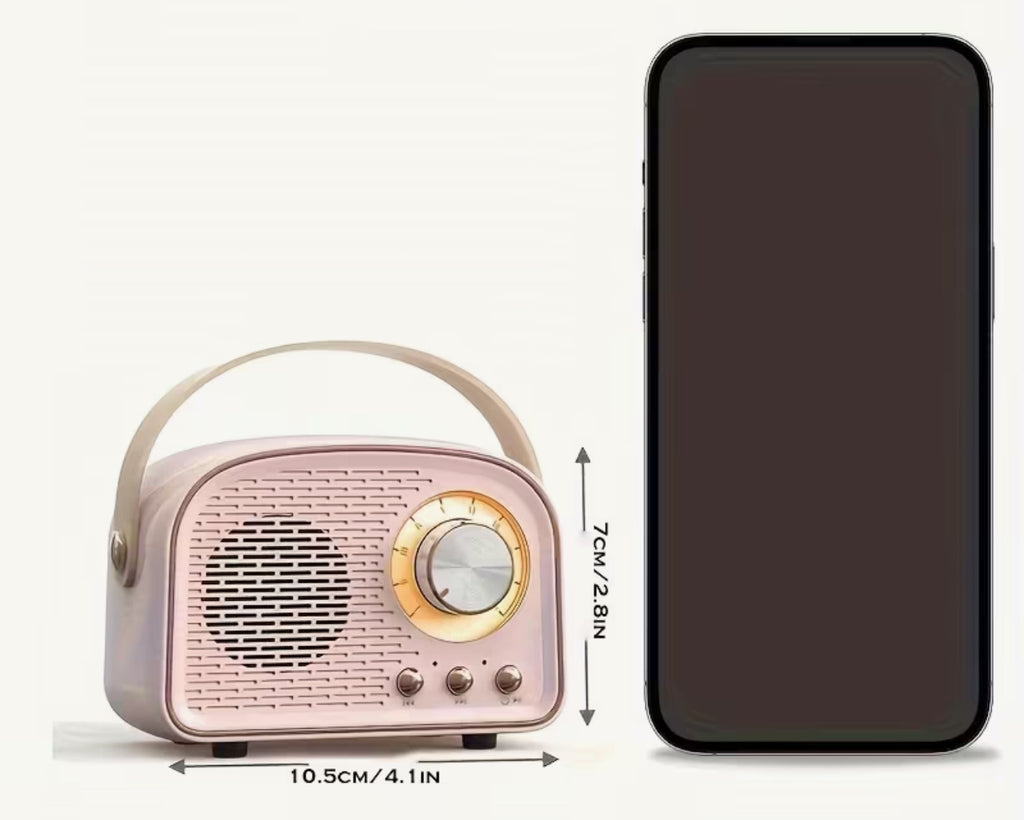 Mini enceintes portables sans fil rétro vertes