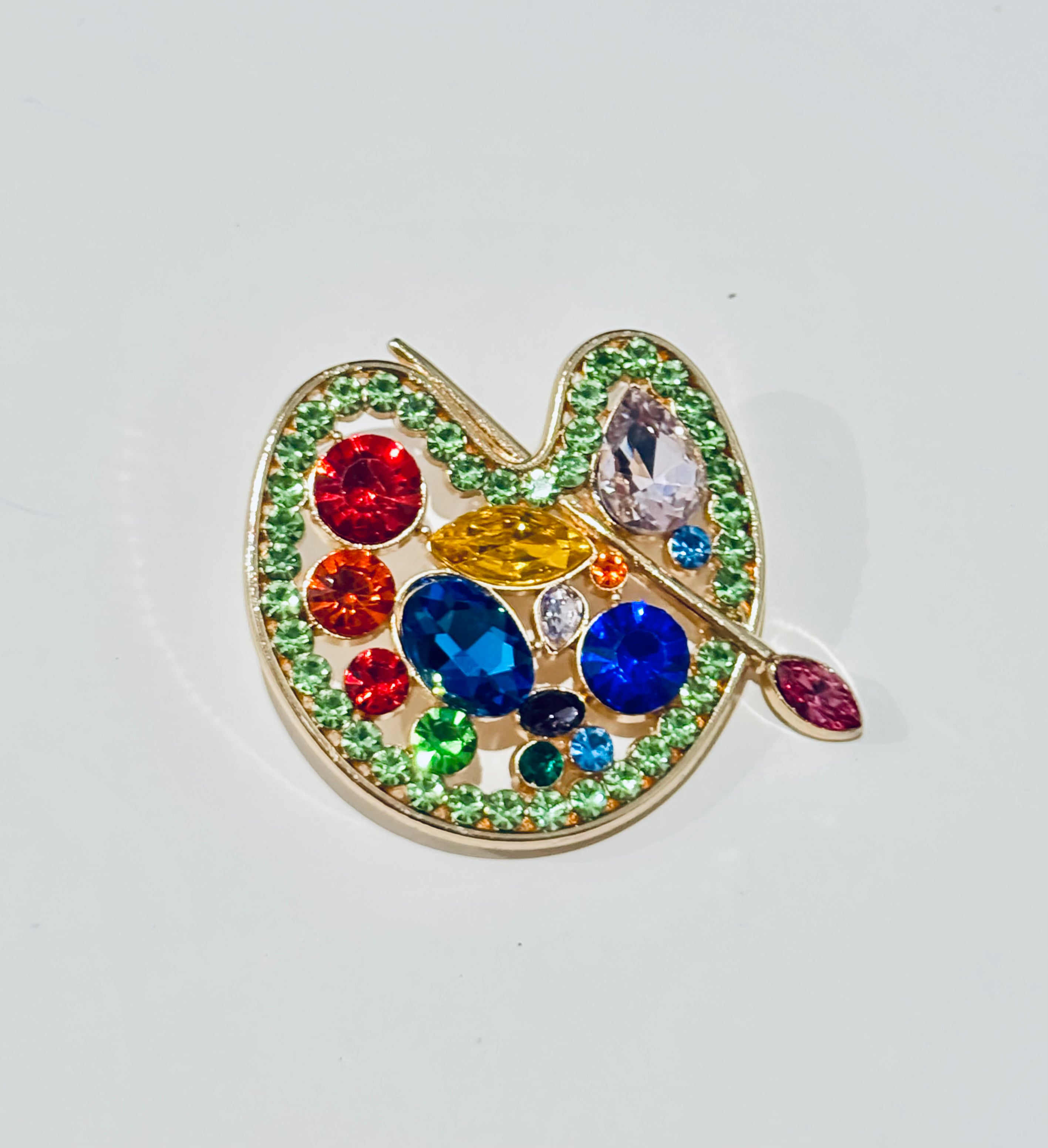 Paint Brush & Palette Brooch
