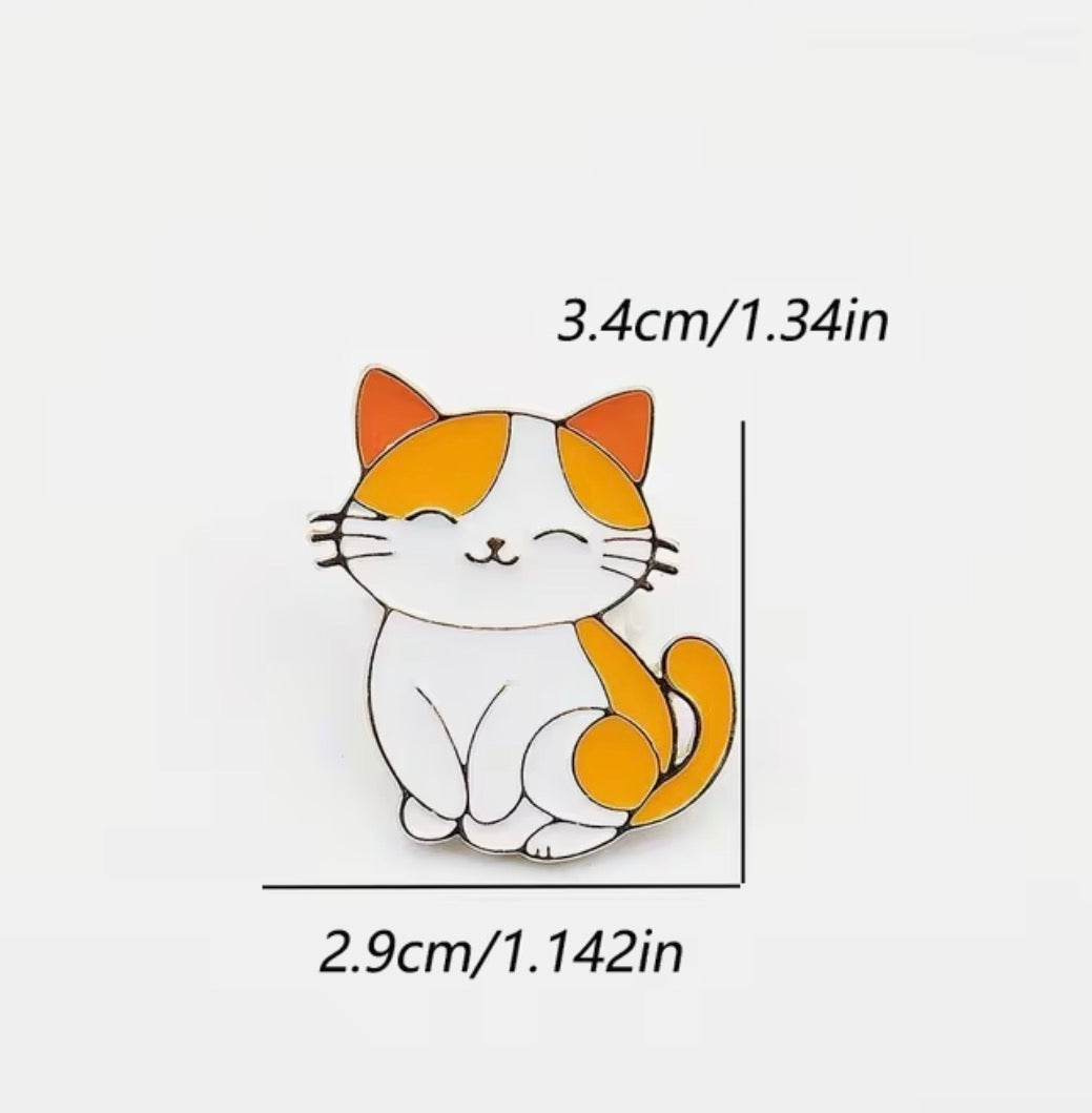 Ginger Cat brooch