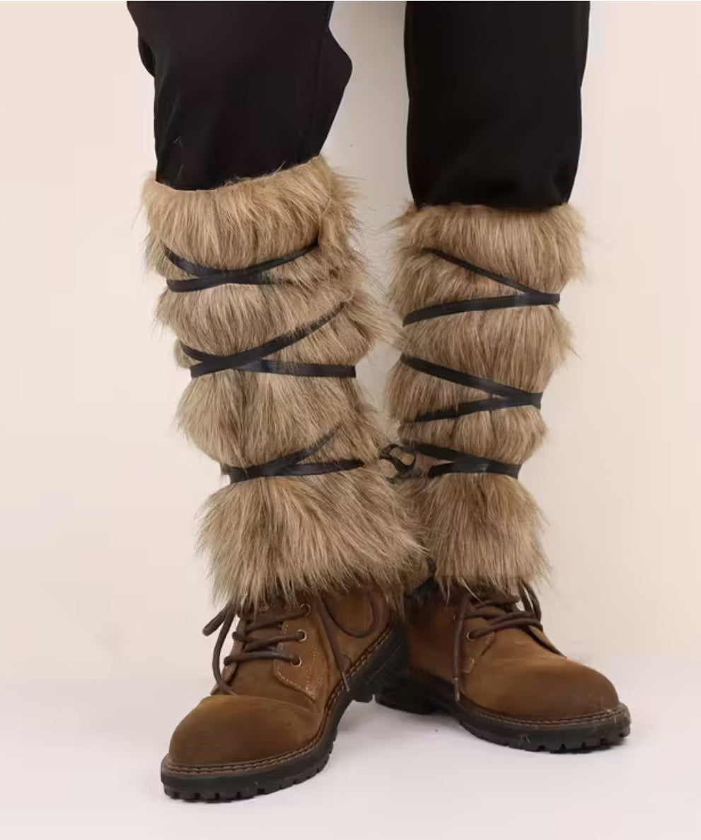 Medieval Fur Leg Warmers