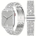 Rhinestone Stainless Steel Apple Watch Strap 42,44,45,49mm