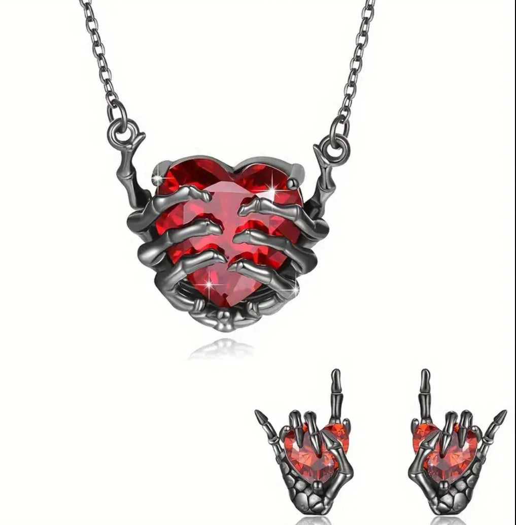 Ensemble de boucles d'oreilles et collier à couper le souffle