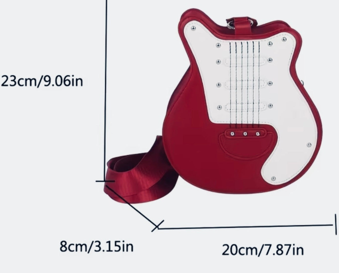 Grand sac de guitare rouge