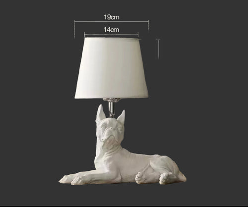 Resting French Bulldog Lamp