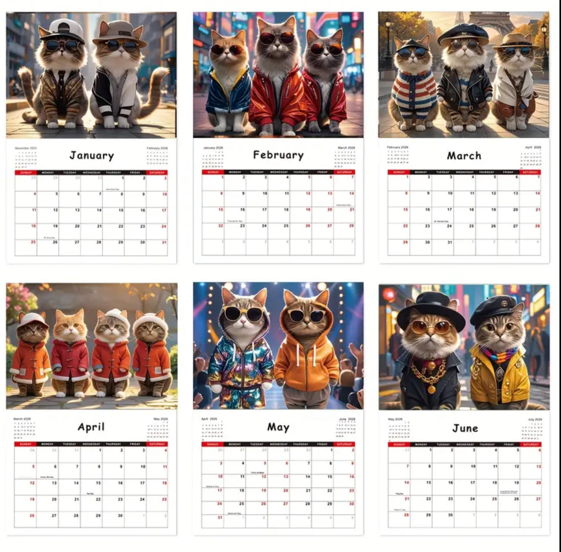 2026 Cats Calendar