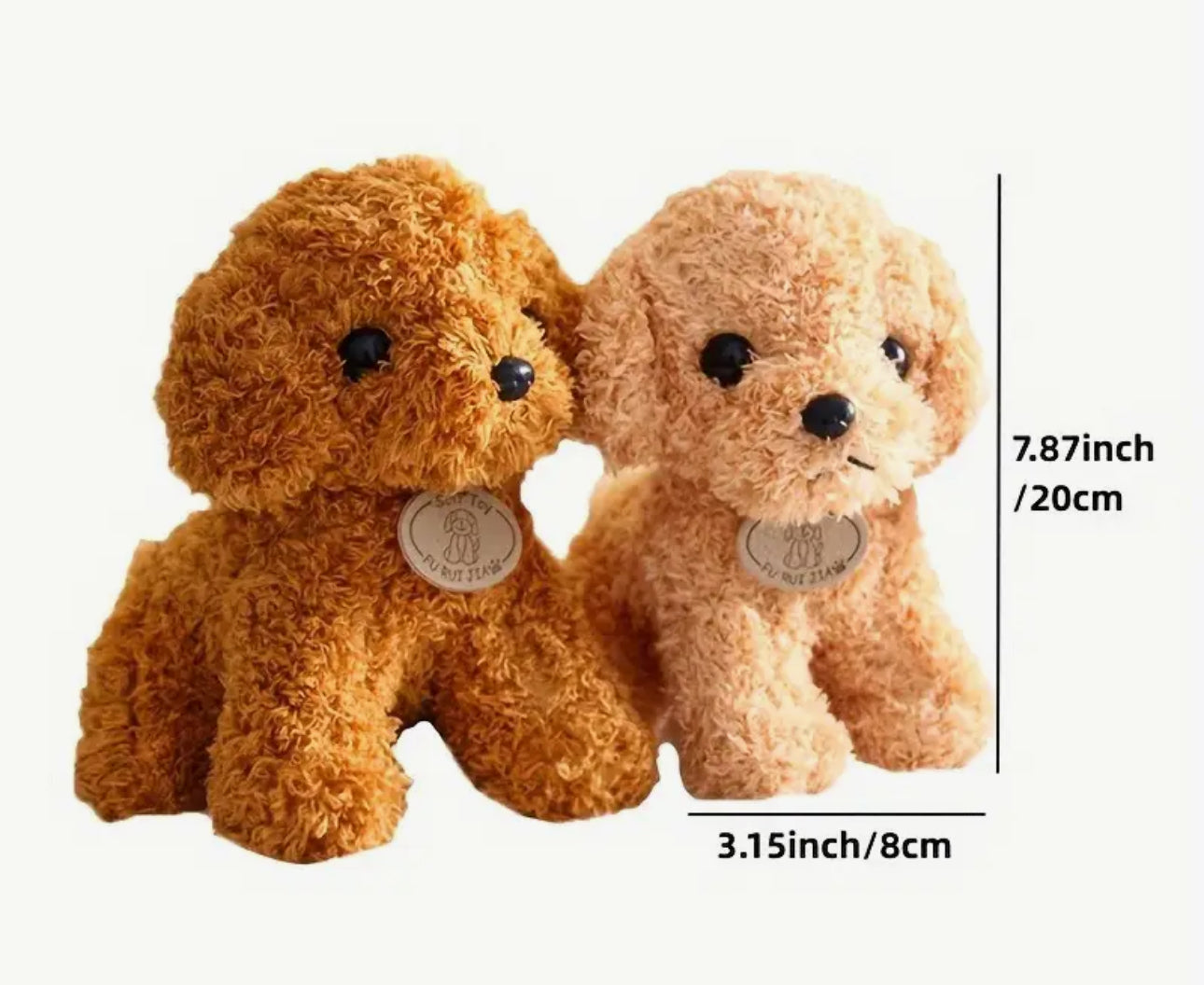 Peluche chien Shaggy Brown