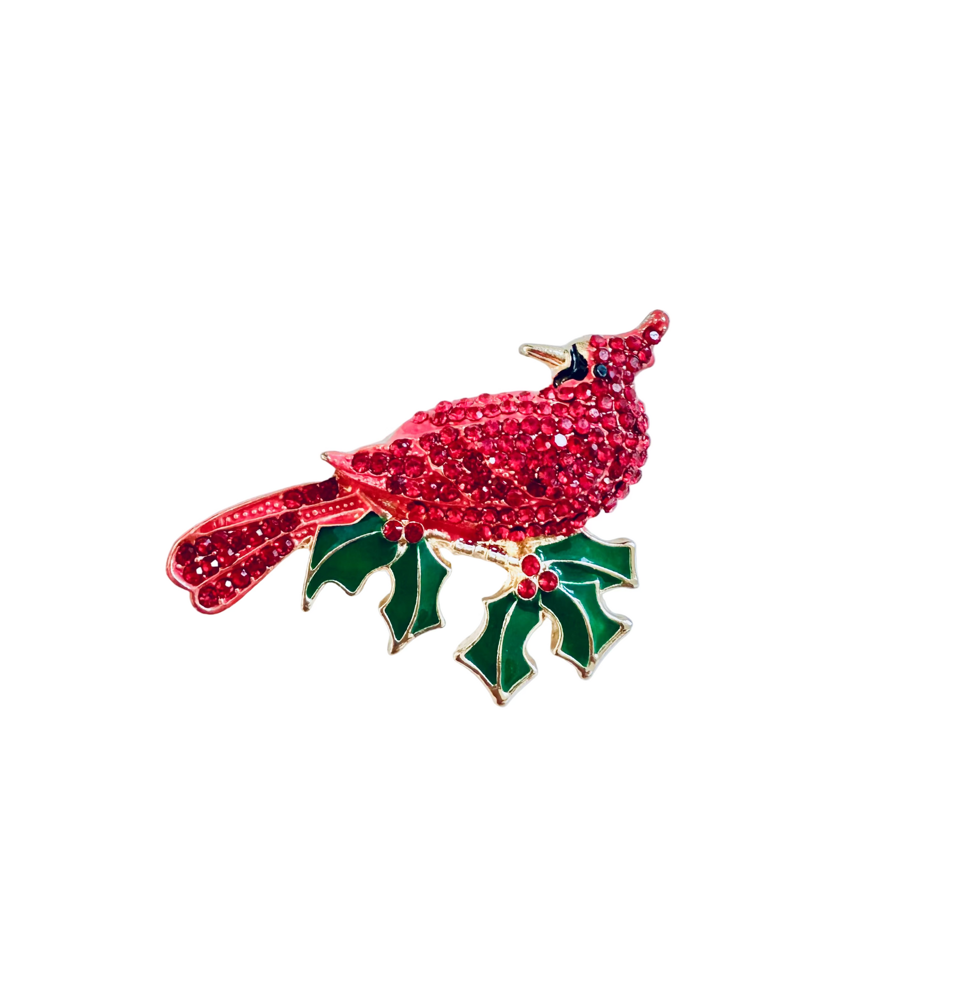 Red Robin Christmas Brooch