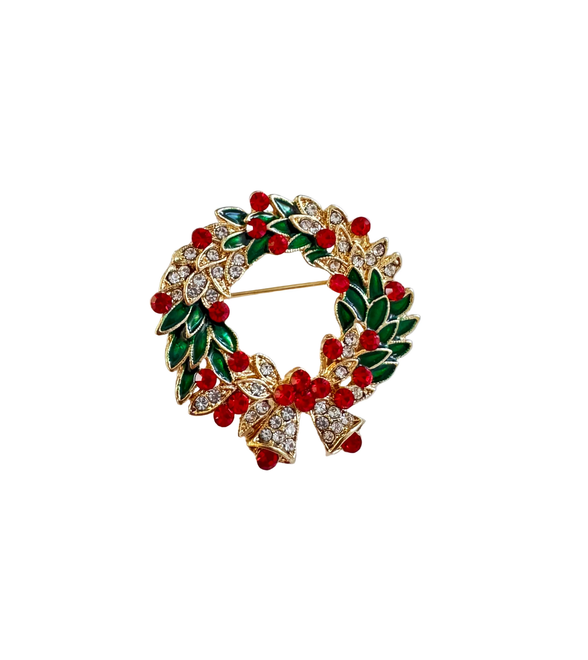 Christmas Wreath Brooch