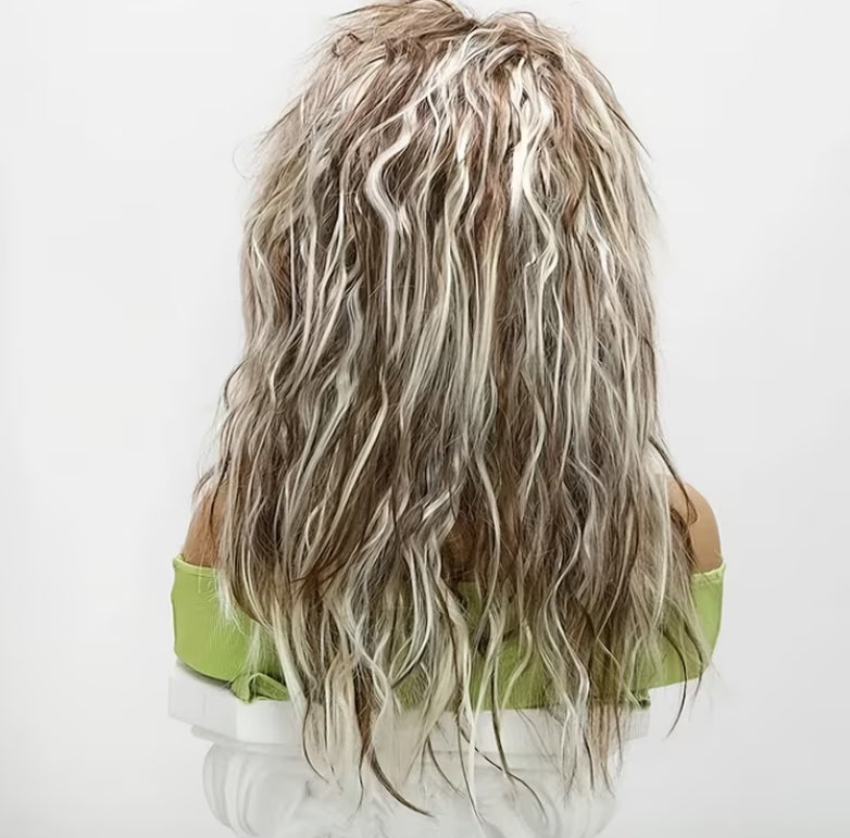 Blonde 80s wig 56cm