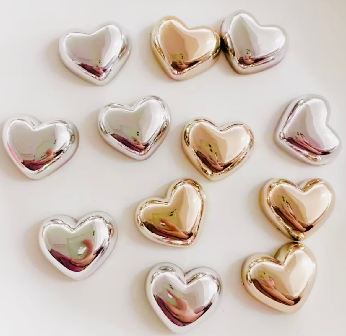 Pack of 4 Heart Fridge Magnets