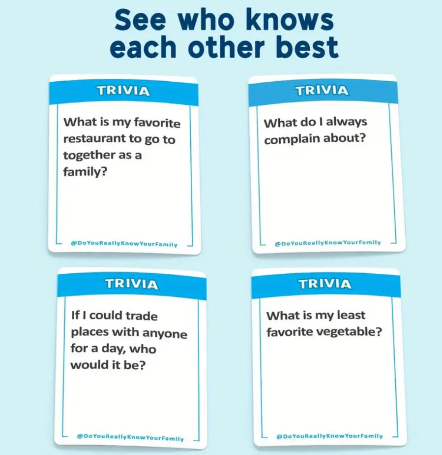 Do You Really Know Your Family Card Game
