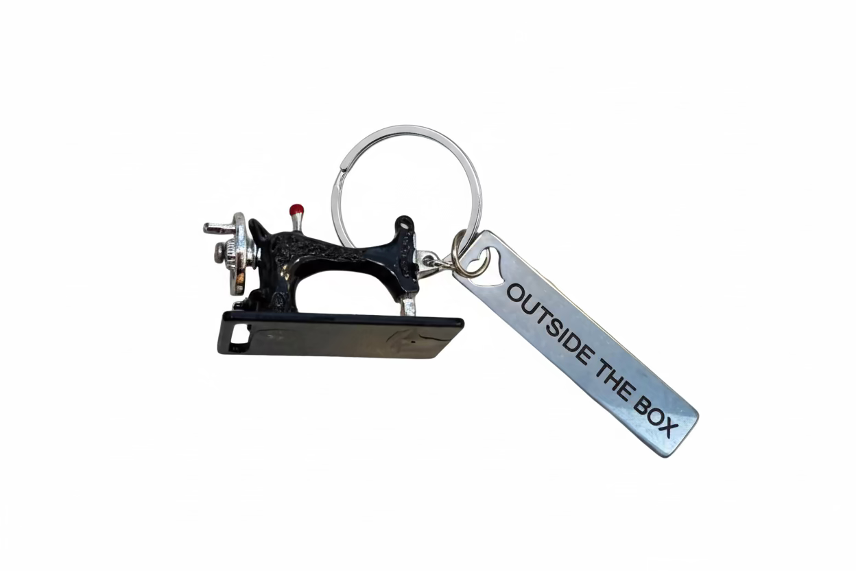 Vintage Sewing Machine Keychain