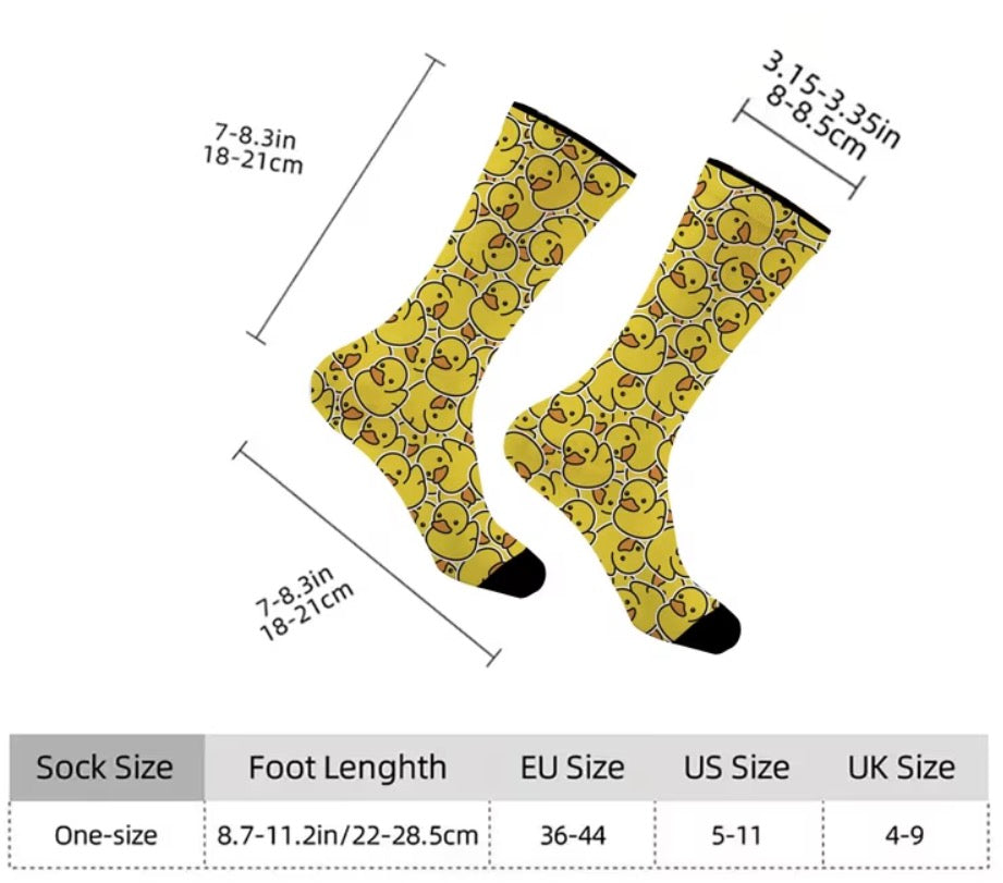 Yellow duck Socks