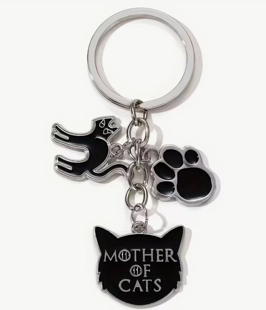 Mother of Cats Keychain