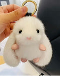 White rabbit keychain