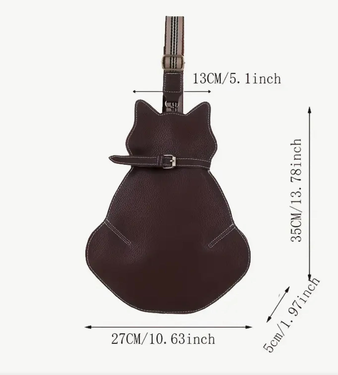 Fat Black Cat Shoulder Bag