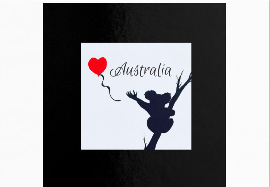 Carte postale du koala australien