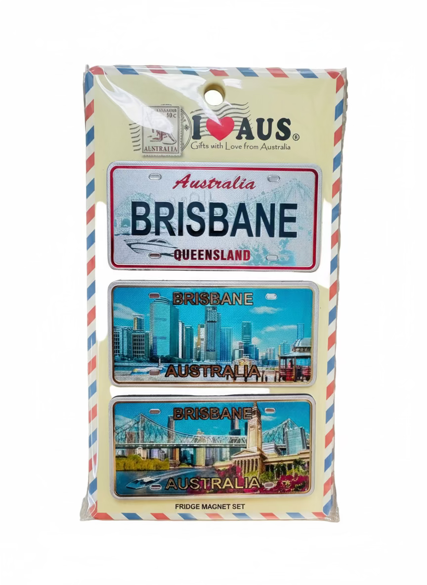 Brisbane Fridge Magnets set of 3