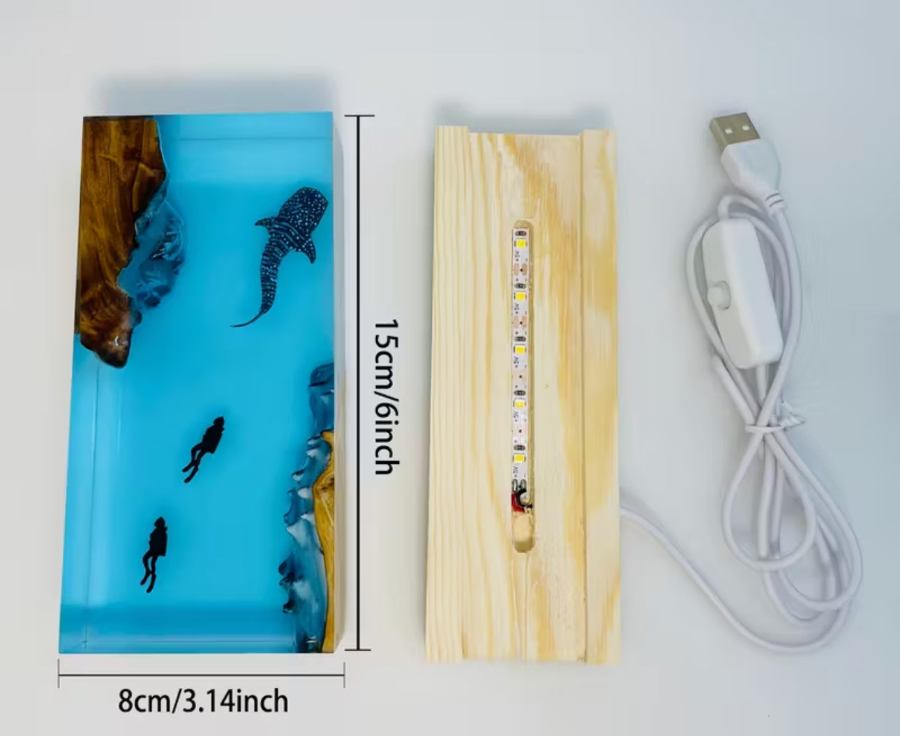 Resin Ocean Mood Lamp