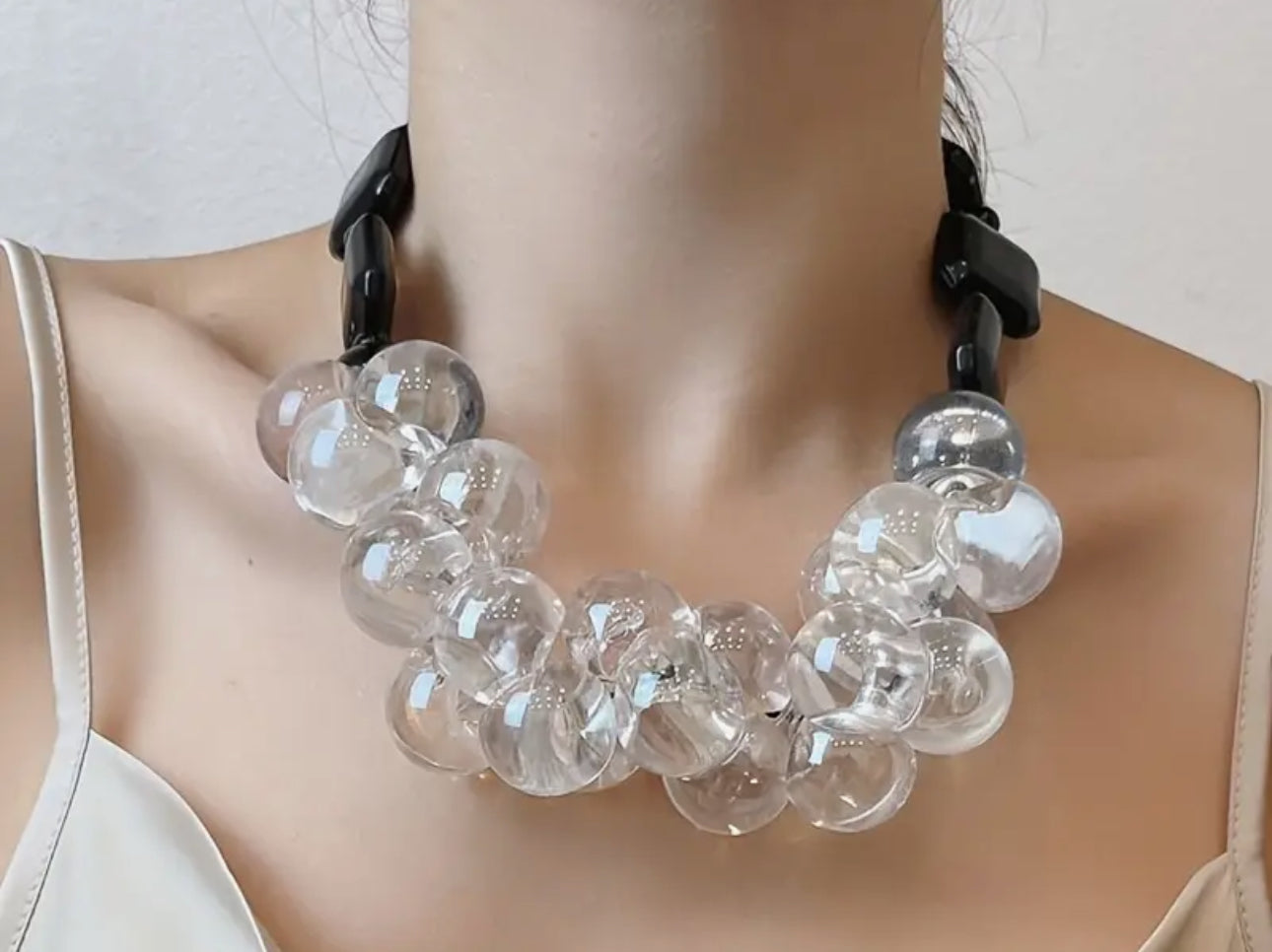 Collier Clear Bubbles
