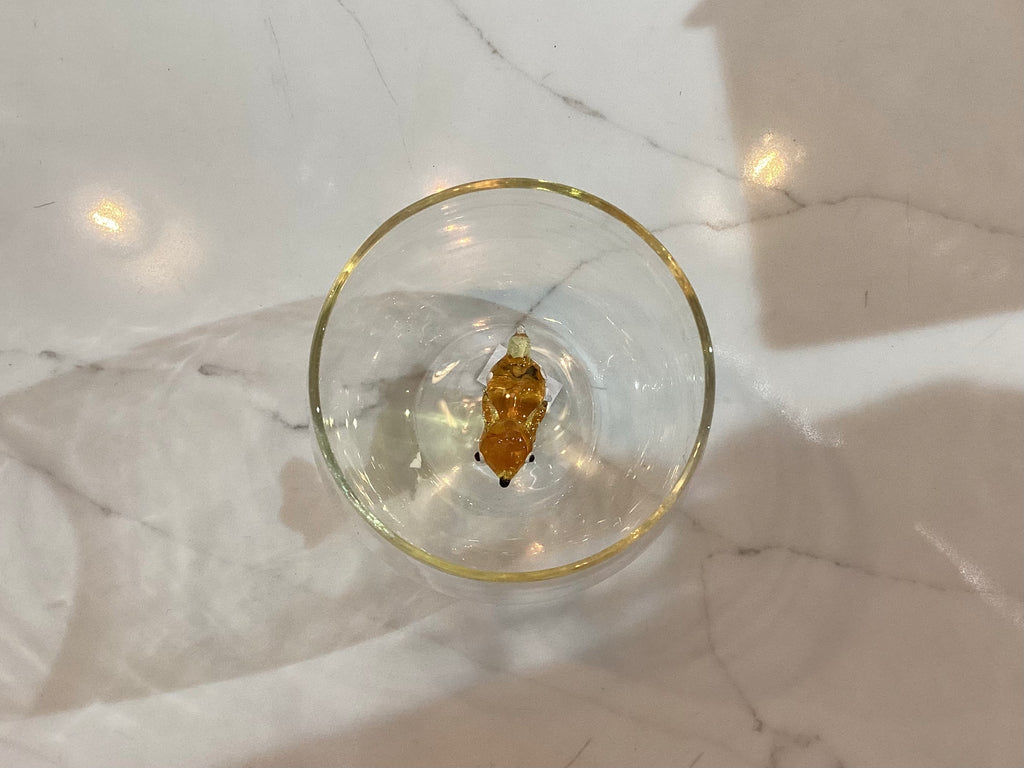 Gobelet en verre en forme de renne