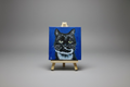 Tuxedo Cat Mini Canvas Painting - By KAZZ
