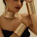 Faux Coil Jewellery Set (Gold)