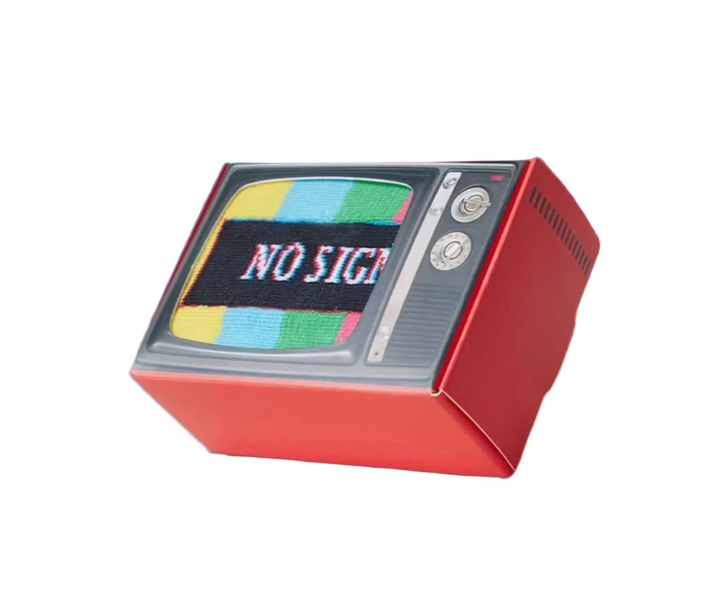 Retro TV No Signal Socks